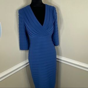 Adrianna Papell Ruffle Blue Evening dress Size 4
